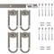 Quiet Glide Soft Close 72" Satin Nickel Horseshoe Min Double Barn Door Hardware NT.1310.08.SN-72-2-SC - alternate 1